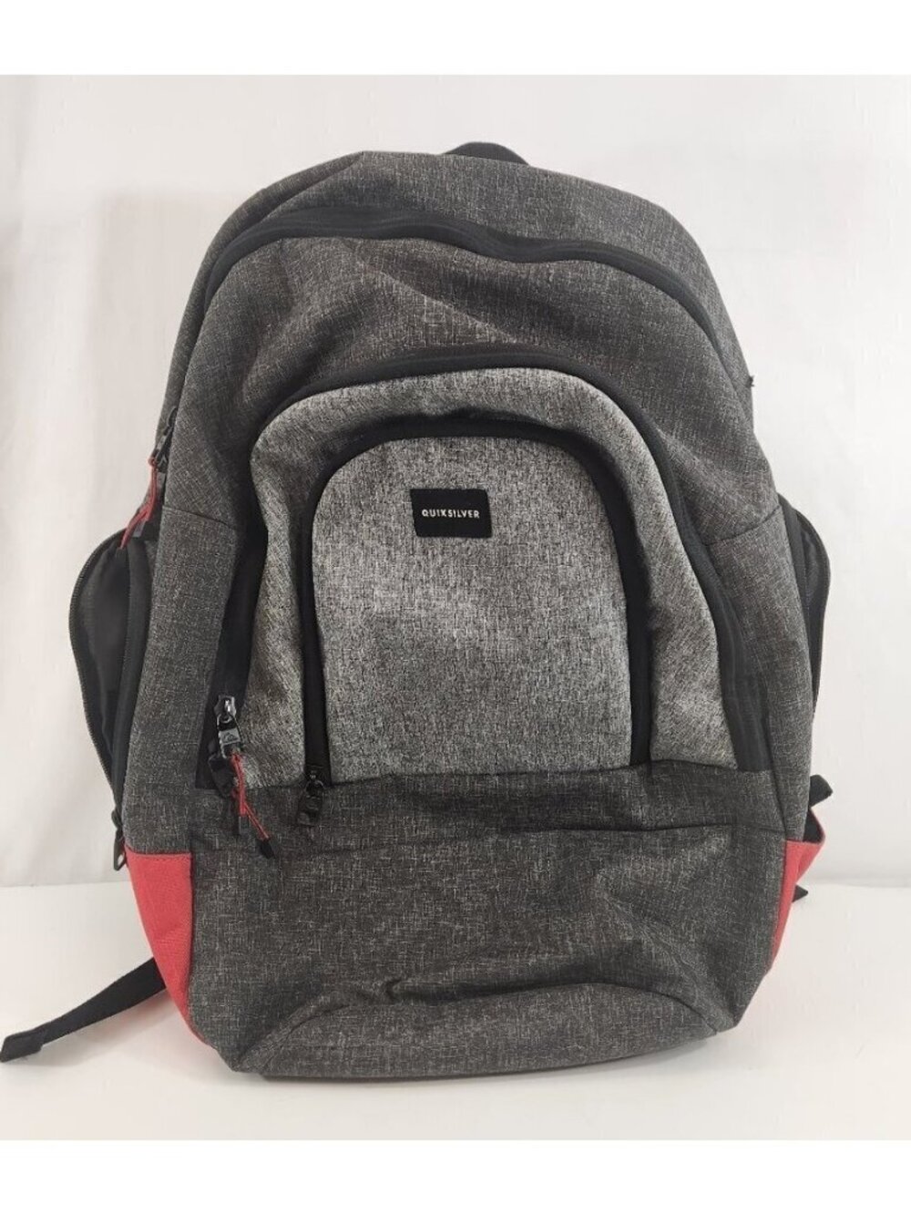 Quiksilver Backpack Grey Black Red
